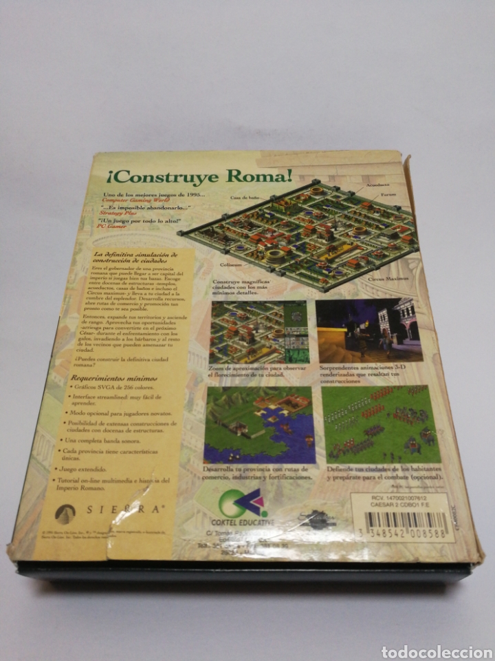 Videojuegos y consolas: Cesar ii juego pc caja grande 1995 - Foto 2
