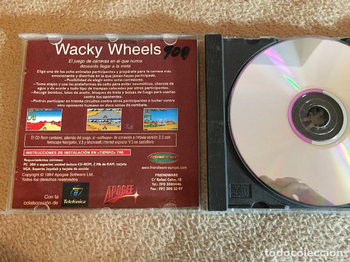 Videojuegos y consolas: WACKY WHEELS CD ROM PC KREATEN - Foto 2