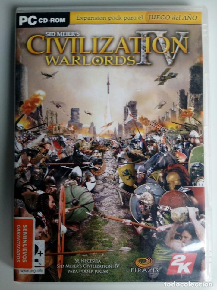Videojuegos y consolas: CIVILIZATION IV. SID MEIER&acute;S. WARLORDS. EXPANSION. JUEGO PC. - Foto 1