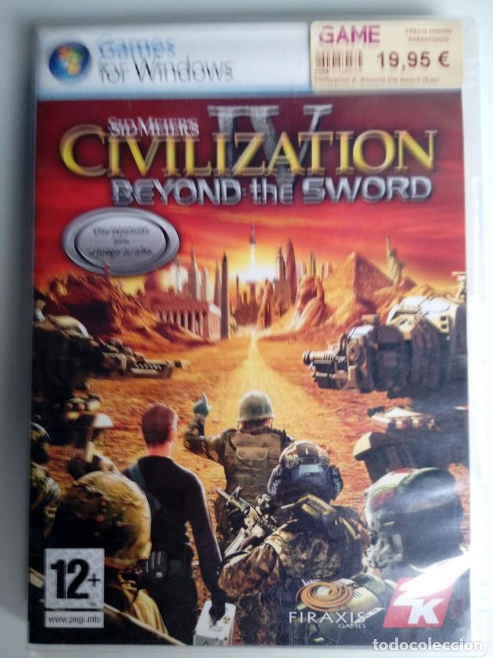 Videojuegos y consolas: CIVILIZATION IV. SID MEIER&acute;S. BEYOND THE SWORD. EXPANSION. JUEGO PC. - Foto 1