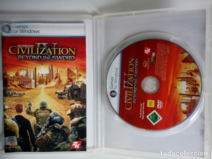 Videojuegos y consolas: CIVILIZATION IV. SID MEIER&acute;S. BEYOND THE SWORD. EXPANSION. JUEGO PC. - Foto 2