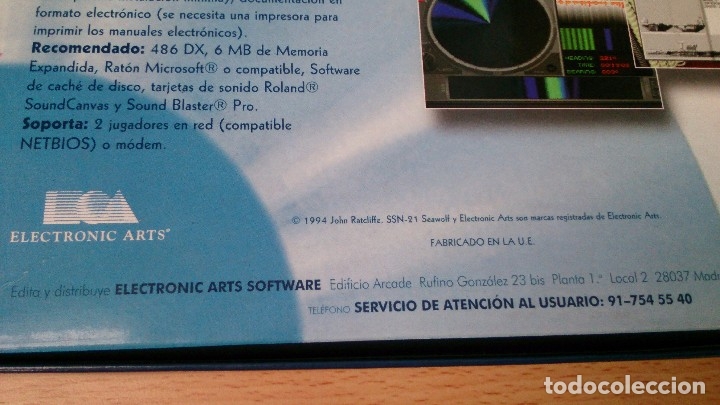 Videojuegos y consolas: Juego PC Seawolf a&ntilde;o 1994 - Foto 3
