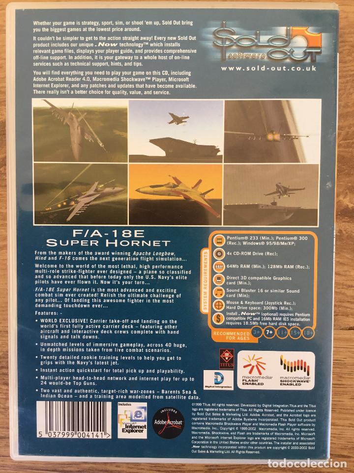 Videojuegos y consolas: F/A -18 E Super Hornet ( Juego CD-ROM Para PC ) - Foto 2