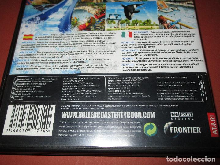 Videojuegos y consolas: ROLLER COASTER TYCOON 3 ( SOAKED ! - &iexcl; EMPAPADOS ! ) - PC CD-ROM - ATARI - ROLLERCOASTER - Foto 4