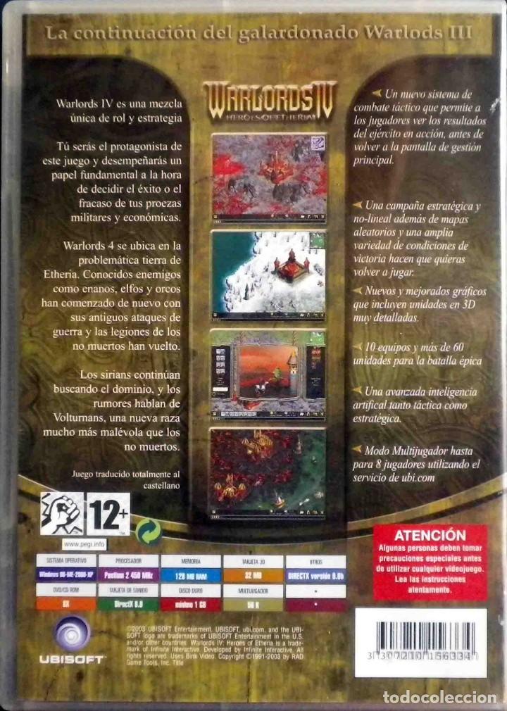 Videojuegos y consolas: CODEGAME: Warlords IV Heroes of etheria - Completo e impecable. Colecci&oacute;n particular. - Foto 2