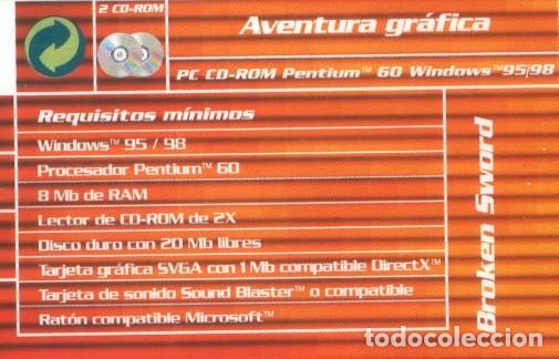 Videojuegos y consolas: Broken Sword - Precintado - Cl&aacute;sico &eacute;poca Windows 95/98 - Foto 3