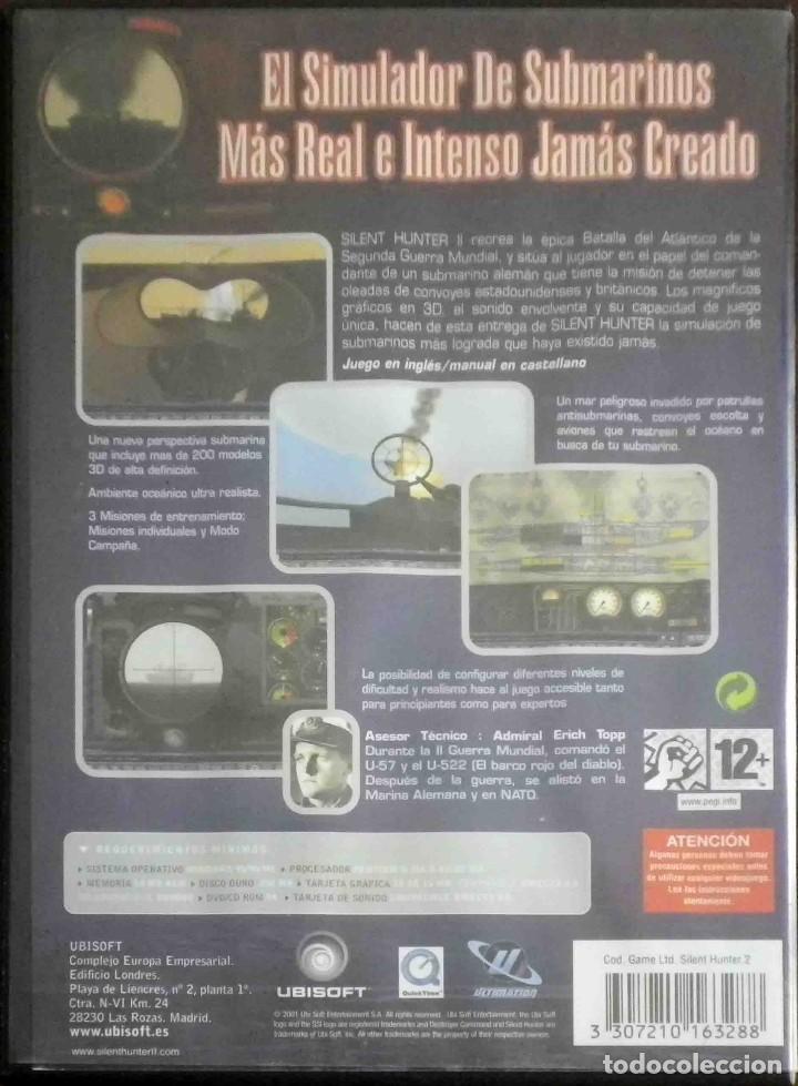 Videojuegos y consolas: CODEGAME: Silent Hunter II - Simulador - Foto 3