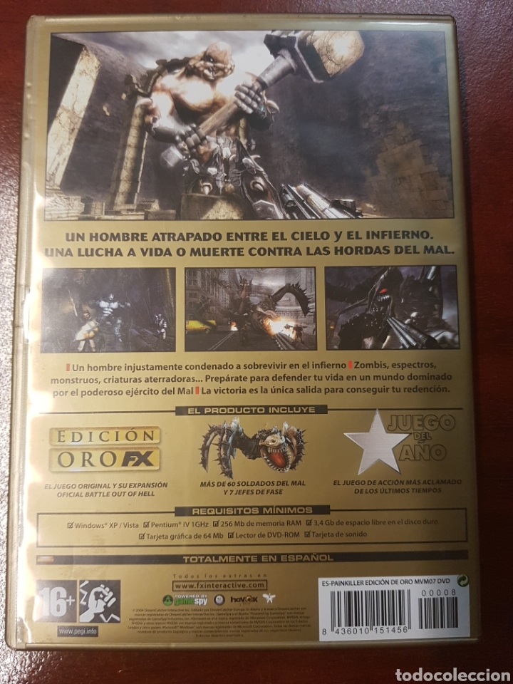 Videojuegos y consolas: Painkiller edici&oacute;n de oro Juego Pc FX interactive - Foto 3