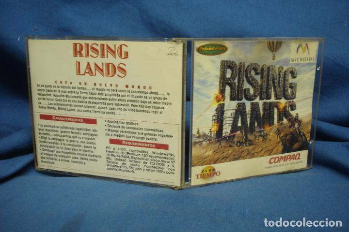Videojuegos y consolas: PC CD-ROM: RISING LANDS DE  MICROIDS - WINDOWS 95 - Foto 1