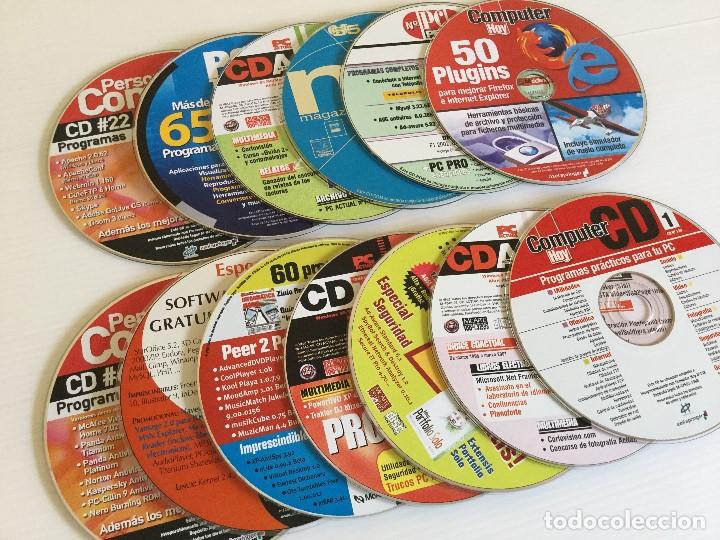 Videojuegos y consolas: Tarrina con 13 CDS de programas variados &ndash; Personal Computer &ndash; PC Today &ndash; PC PRO &ndash; Computer Hoy - Foto 2