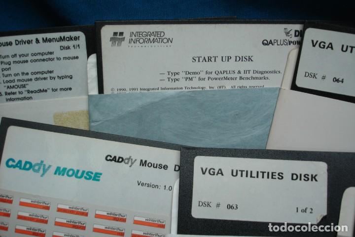 Videojuegos y consolas: ANTIGUOS DISCOS DE 5 1/4 CON PROGRAMAS/ DRIVERS - 11 UNIDADES - Foto 4