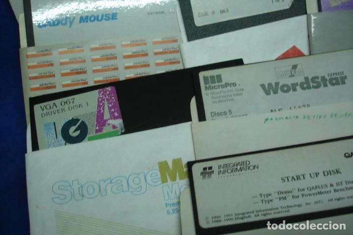 Videojuegos y consolas: ANTIGUOS DISCOS DE 5 1/4 CON PROGRAMAS/ DRIVERS - 11 UNIDADES - Foto 5