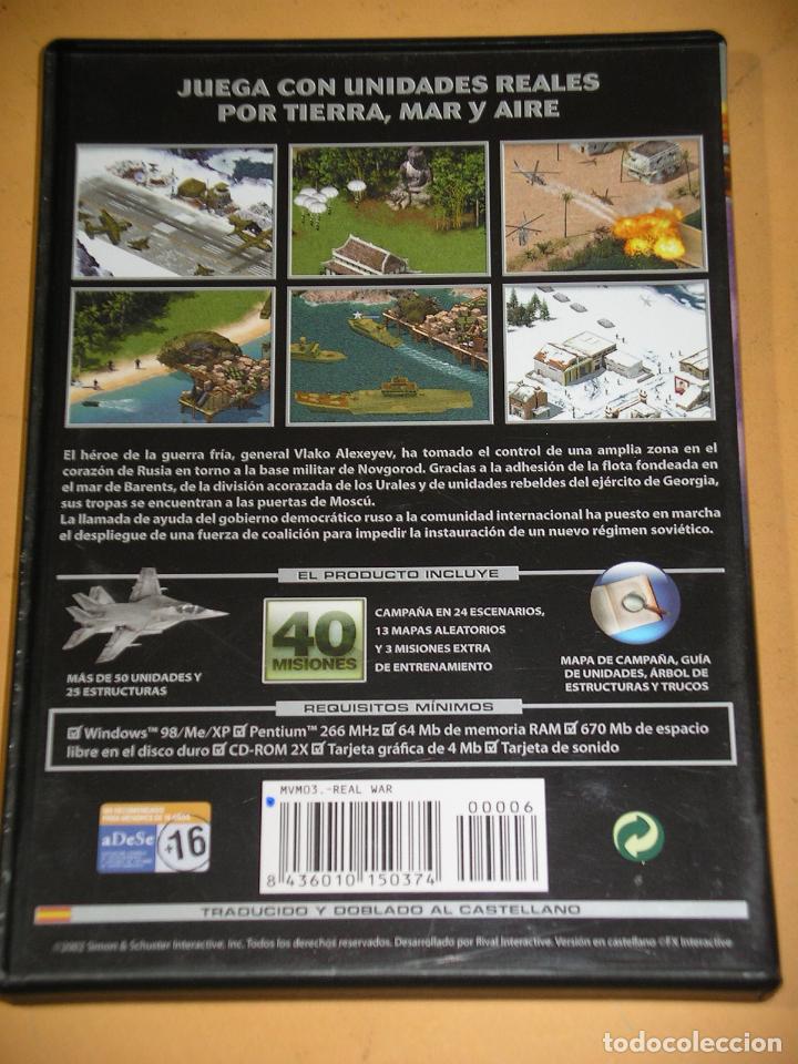 Videojuegos y consolas: Real war, Rebelion en Rusia, CD Rom, ercom - Foto 2