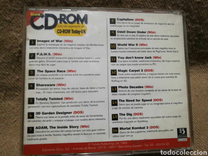 Videojuegos y consolas: CD-ROM Today-UK para PC 1994 - Foto 2