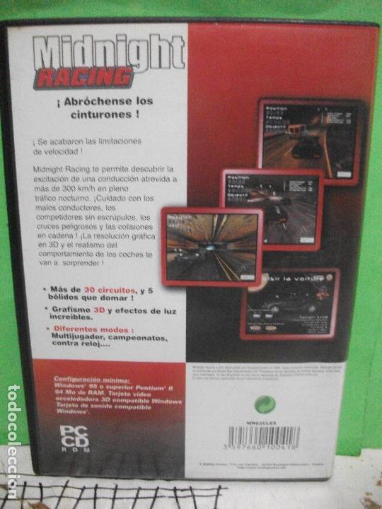 Videojuegos y consolas: MIDNIGHT RACING - JUEGO PARA PC CD ROM PEPETO - Foto 2