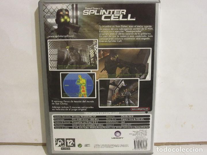 Videojuegos y consolas: Splinter Cell - Tom Clancy&acute;s - 4 x CD - 3 Misiones Adicionales - PC - EX+/EX+ - Foto 2