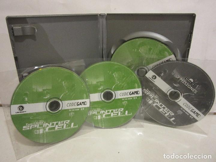 Videojuegos y consolas: Splinter Cell - Tom Clancy&acute;s - 4 x CD - 3 Misiones Adicionales - PC - EX+/EX+ - Foto 4