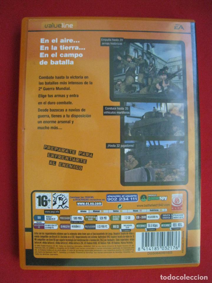 Videojuegos y consolas: BATTLEFIELD 1942 - PC CD-ROM. - Foto 5