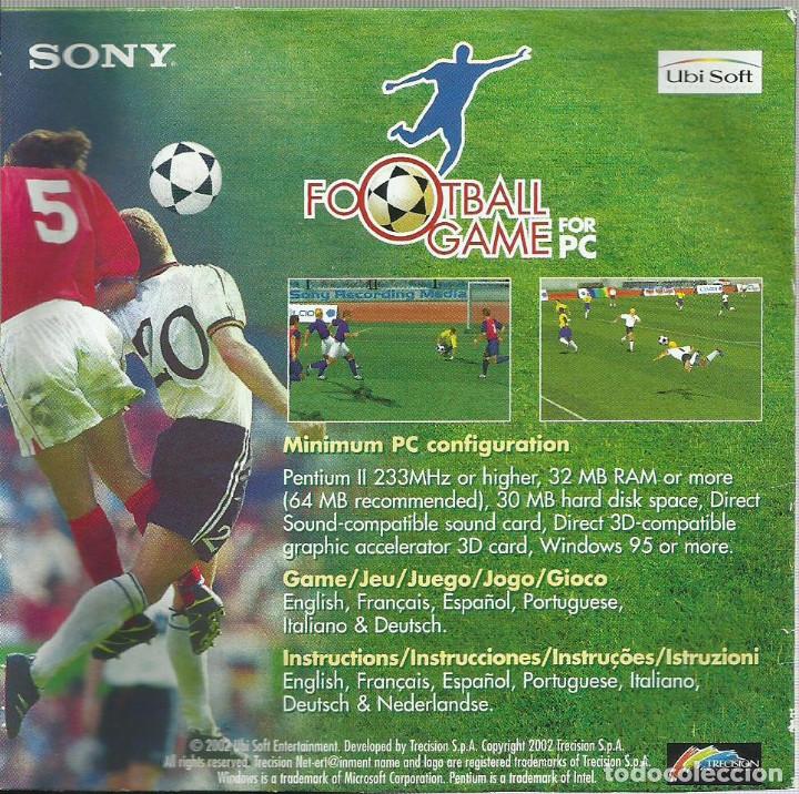 Videojuegos y consolas: Sony Football Game PC - Foto 2