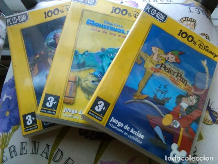Videospiele und Konsolen: 3 JUEGOS DISNEY PC CD-ROM TOY STORY 2, MONSTRUOS SA Y AVENTURAS PETER PAN