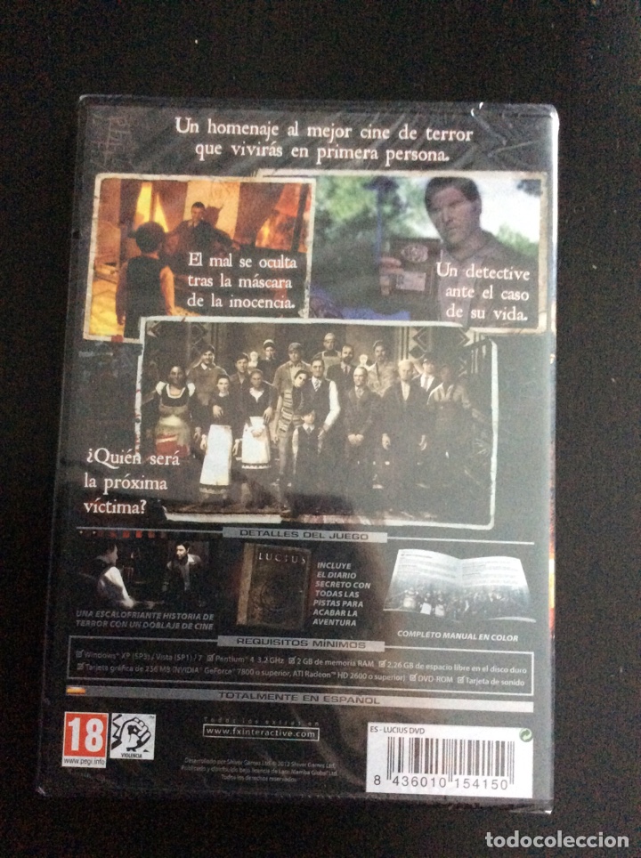 Videojuegos y consolas: Juego para PC LUCIUS - Foto 2