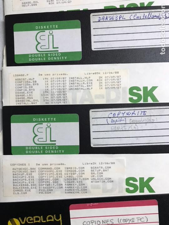 Videojuegos y consolas: ANTIGUOS DISCOS DE 5 1/4 CON 10 Programas_6 - Foto 4