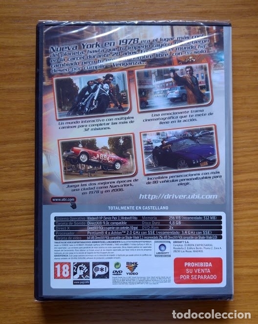 Videojuegos y consolas: Driver: Parallel Lines &ndash; PC DVD-ROM &ndash; Ubisoft &ndash; CODEGAME &ndash; Totalmente en castellano *NUEVO - Foto 2
