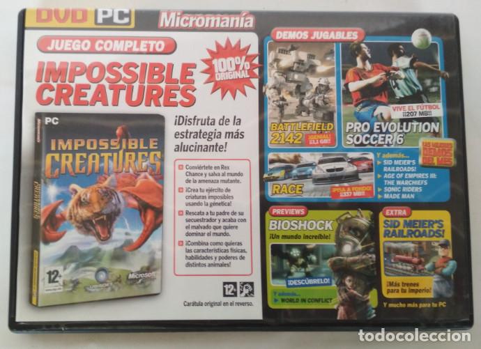 Videojuegos y consolas: IMPOSSIBLE CREATURES, JUEGO PC DVD-ROM + DEMOS JUGABLES, MICROMANIA - Foto 1