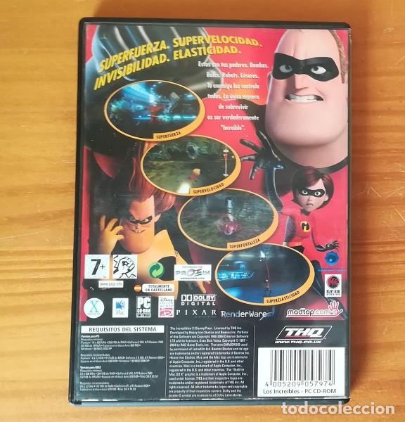 Videojuegos y consolas: LOS INCREIBLES -PC CD-ROM 2 DISCOS- DISNEY PIXAR - Foto 2