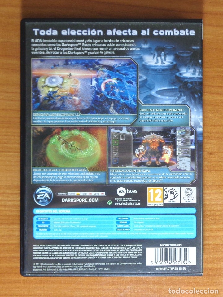 Videojuegos y consolas: JUEGO PC DARKSPORE. - Foto 2
