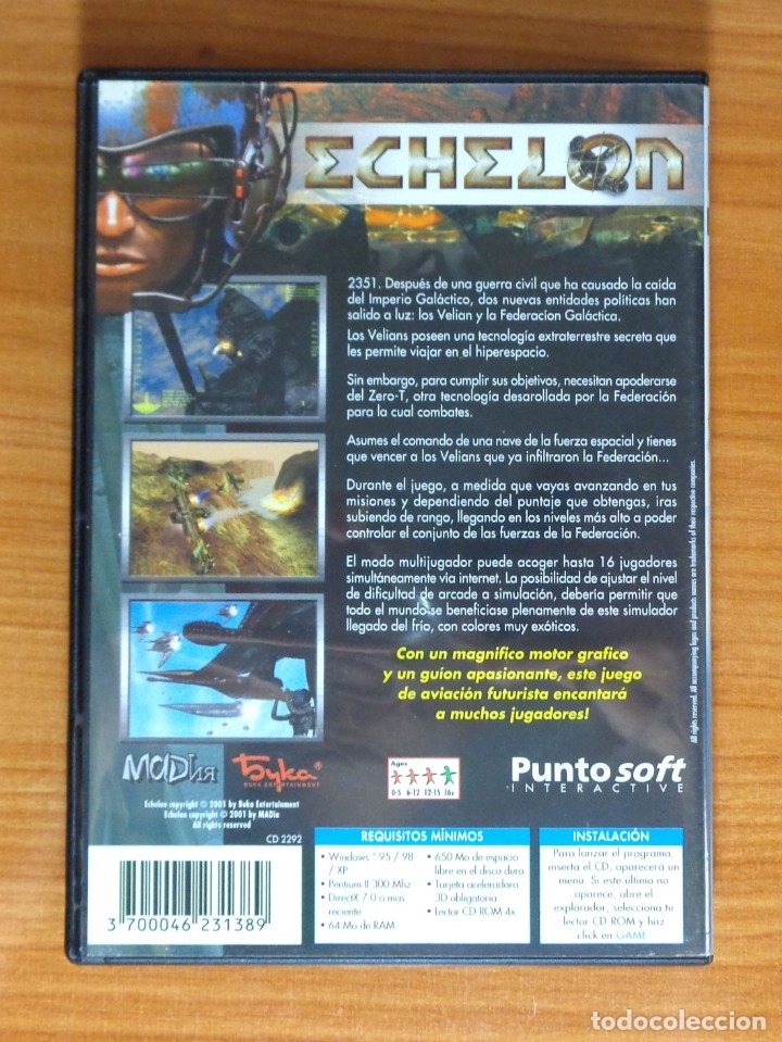 Videojuegos y consolas: JUEGO PC ECHELON. - Foto 2