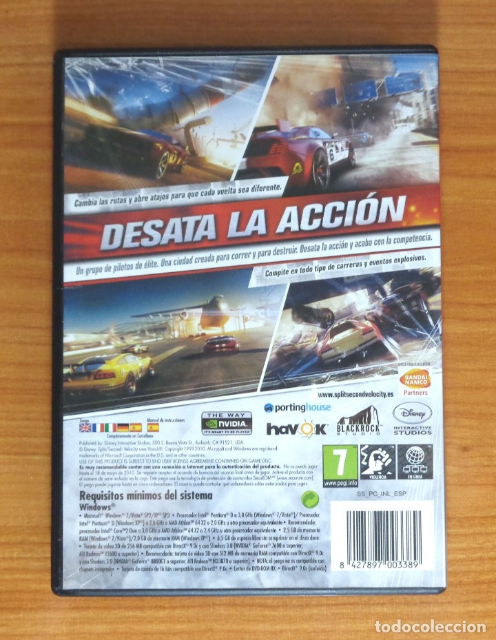 Videojuegos y consolas: JUEGO PC SPLIT SECOND VELOCITY, TOTALMENTE EN CASTELLANO. - Foto 2