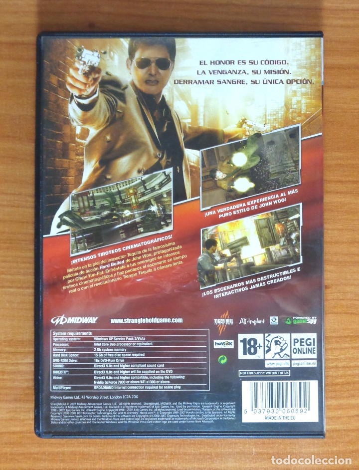 Videojuegos y consolas: JUEGO PC STRANGLEHOLD. - Foto 2