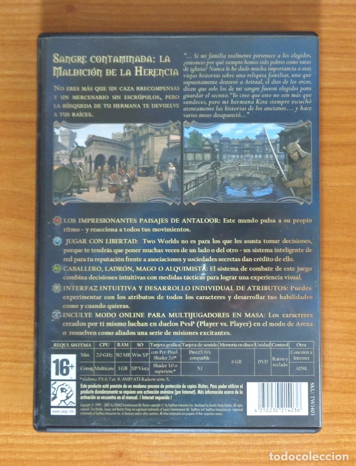 Videojuegos y consolas: JUEGO PC TWO WORLDS. - Foto 2