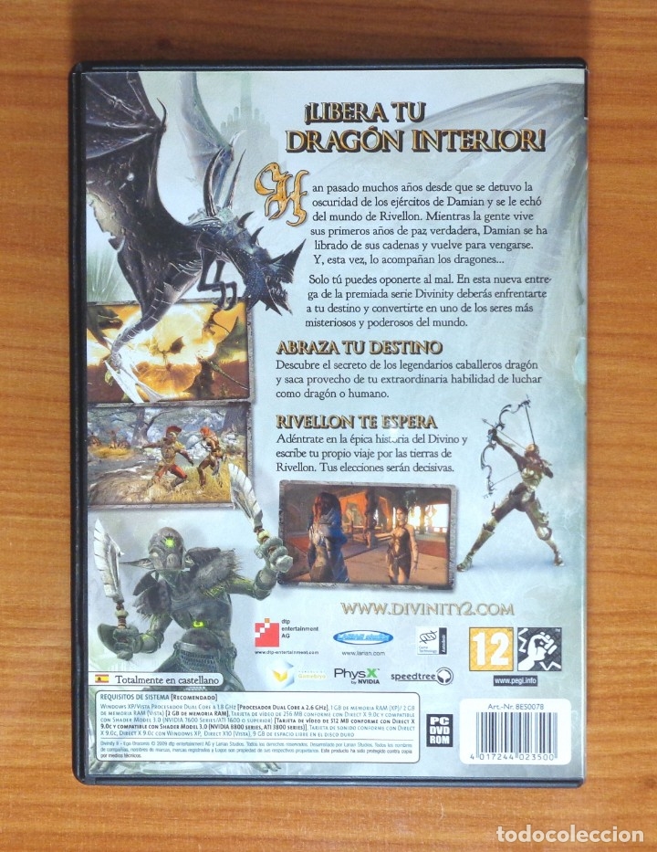 Videojuegos y consolas: JUEGO PC DIVINITY 2, EGO DRACONIS, TOTALMENTE EN CASTELLANO. - Foto 2