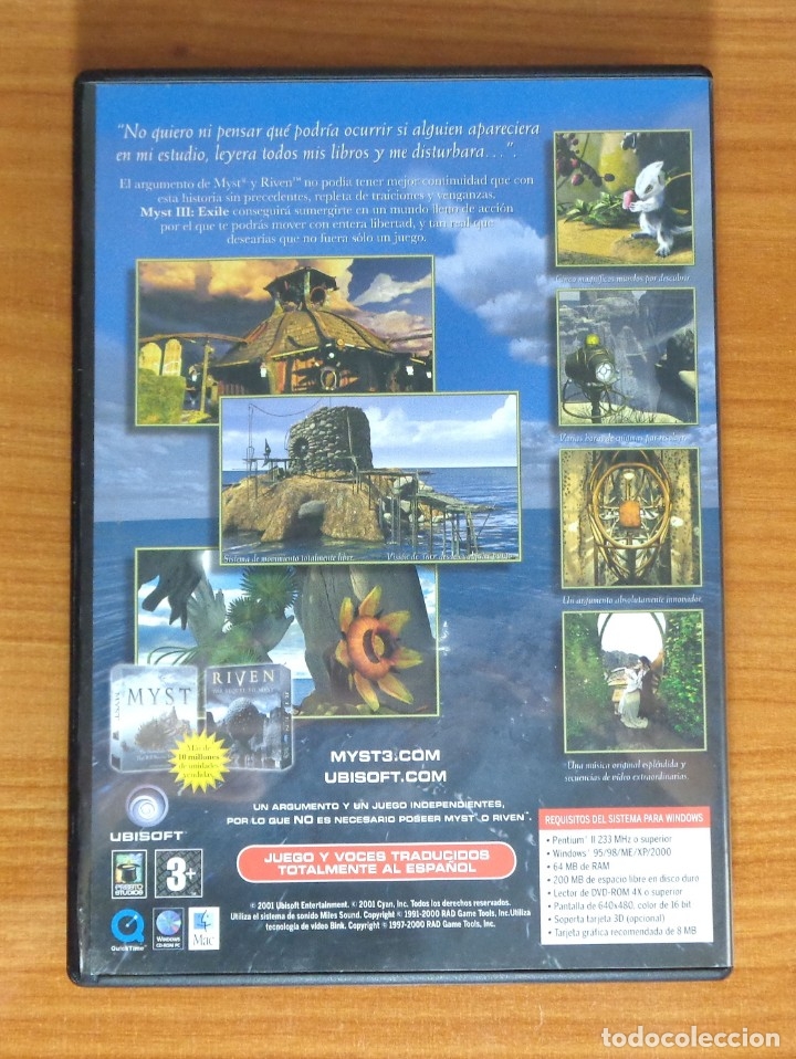 Videojuegos y consolas: JUEGO PC MYST 3, EXILE, TOTALMENTE EN CASTELLANO. - Foto 2