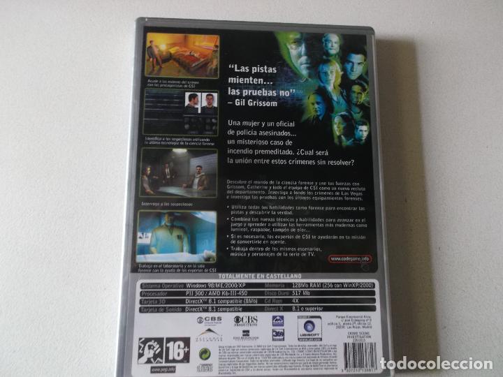 Videojuegos y consolas: PC. CD-ROM. CSI. CRIME SCENE INVESTIGATION. EDC. UBISOFT. CODE GAM 3 CDS COMPLETO - Foto 3