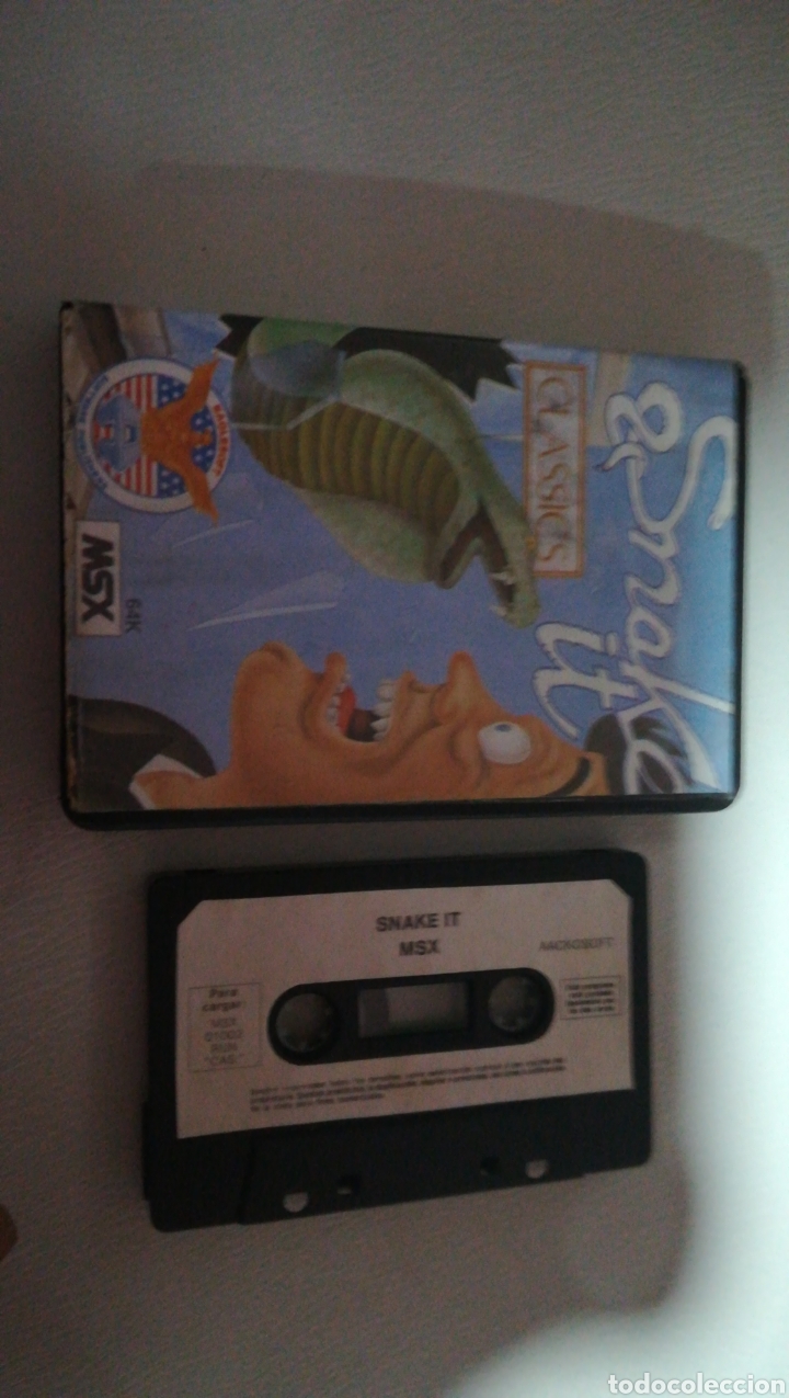 Videojuegos y consolas: Juego,retro,msx,snake it,cassete,cinta - Foto 1