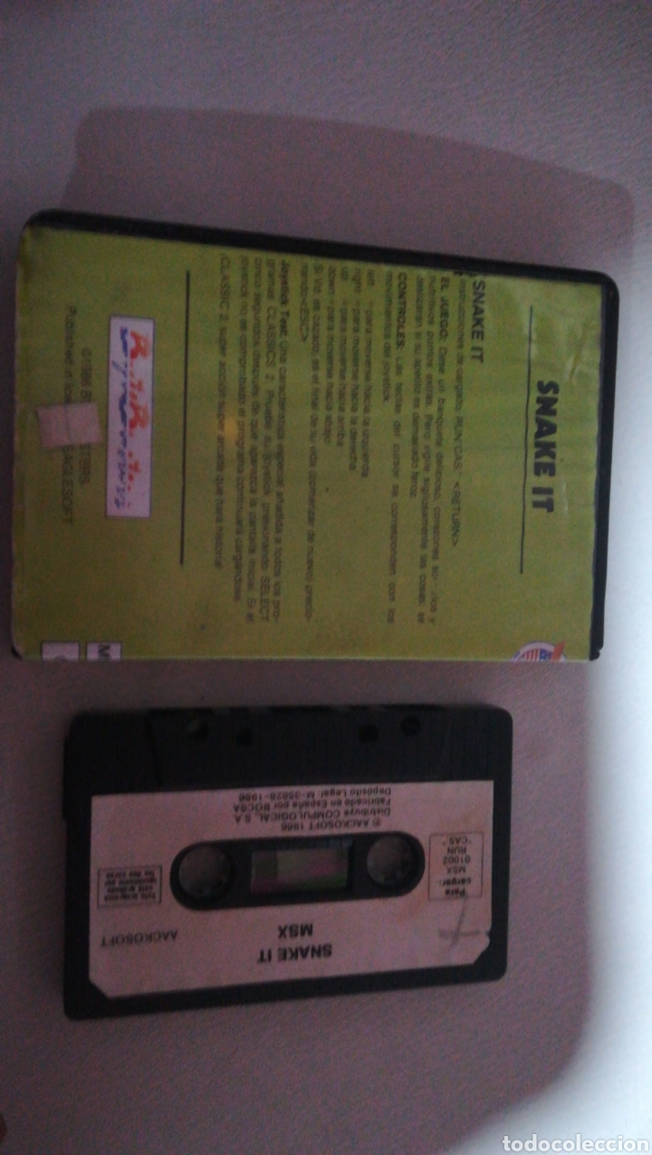 Videojuegos y consolas: Juego,retro,msx,snake it,cassete,cinta - Foto 2