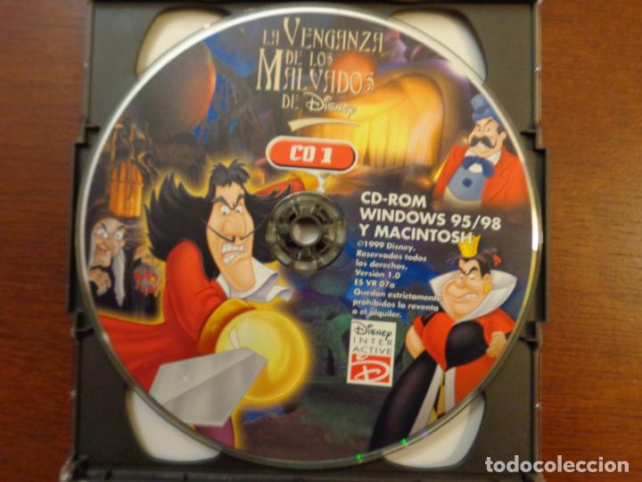 Videojuegos y consolas: 2 CD-ROM - Disney interactivo - La venganza de los malvados - PC y Mac - Foto 2