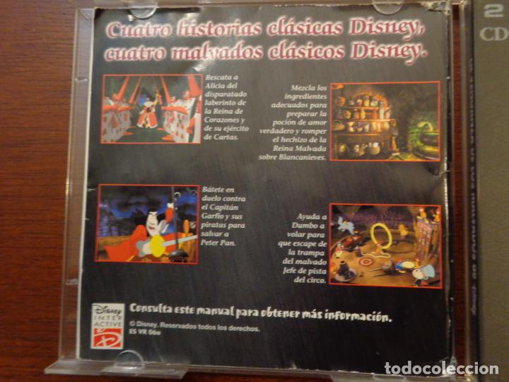 Videojuegos y consolas: 2 CD-ROM - Disney interactivo - La venganza de los malvados - PC y Mac - Foto 3
