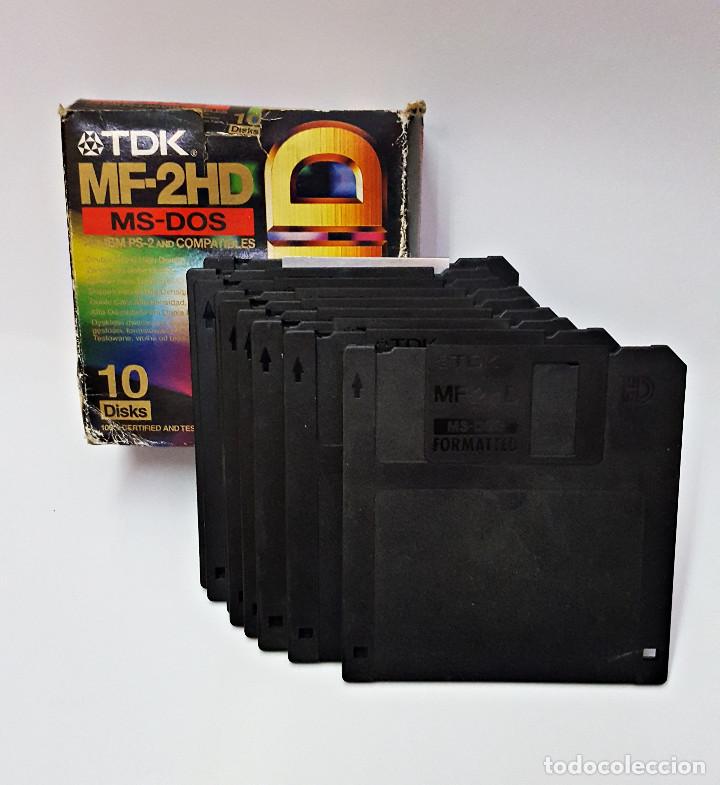 Videojuegos y consolas: Caja con 9 DISKETTES 3.5 - Foto 1
