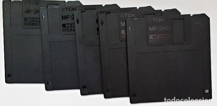 Videojuegos y consolas: Caja con 9 DISKETTES 3.5 - Foto 3