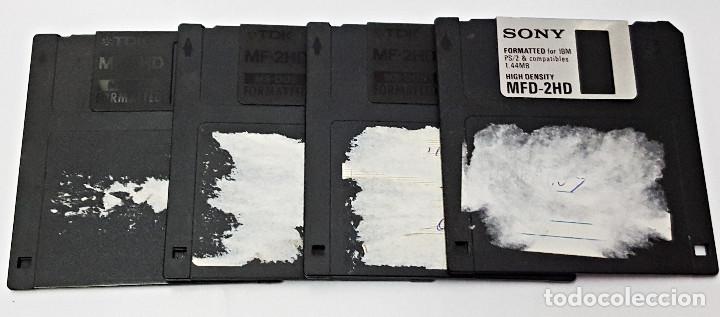 Videojuegos y consolas: Caja con 9 DISKETTES 3.5 - Foto 4