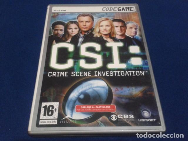 Videojuegos y consolas: CD ROM CODE GAME ( C S I )   3 CDS DOBLADO AL CASTELLANO CBS 2003 - Foto 1