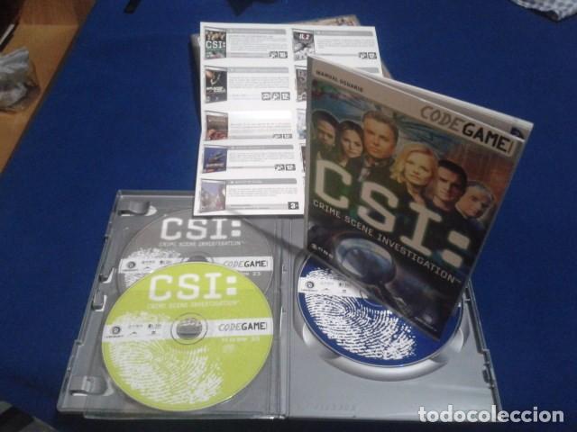 Videojuegos y consolas: CD ROM CODE GAME ( C S I )   3 CDS DOBLADO AL CASTELLANO CBS 2003 - Foto 3