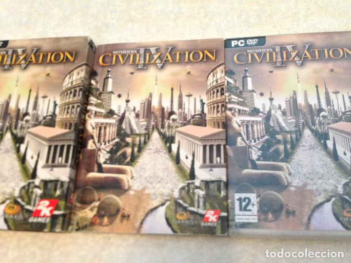 Videojuegos y consolas: SID MEIERS CIVILIZATION IV 4 pc dvd rom juego kreaten - Foto 4