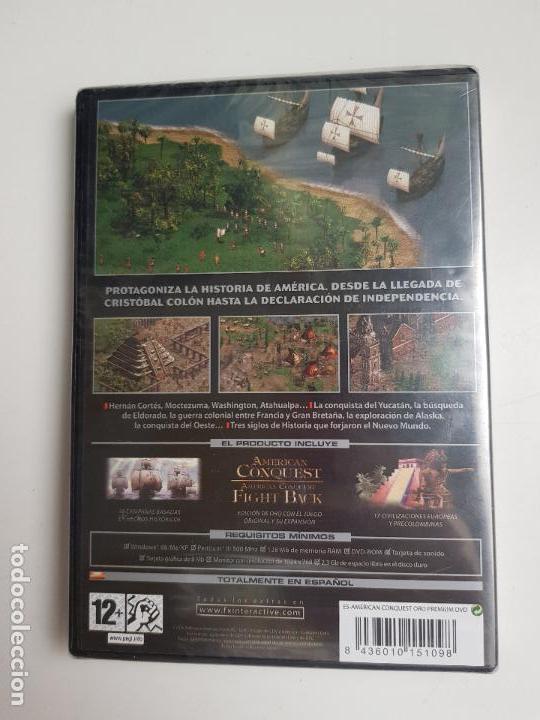 Videojuegos y consolas: AMERICAN CONQUEST - EDICION DE ORO - PC (PRECINTADO) - Foto 2