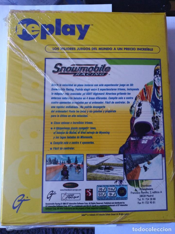 Videojuegos y consolas: Juego pc sin abrir CD rom snowmobile racing 1998 - Foto 2