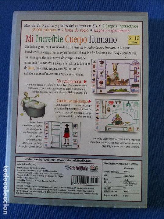 Videojuegos y consolas: MI INCREIBLE CUERPO HUMANO CD ROM PARA PC Y MAC - Foto 2